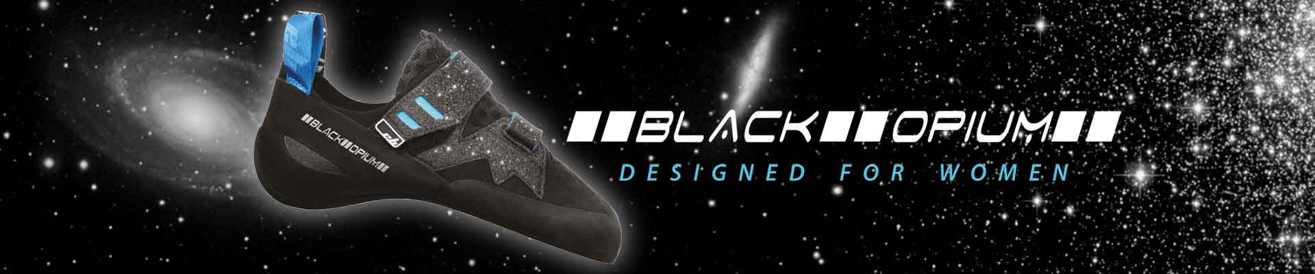 rock climbing shoes black opium eb